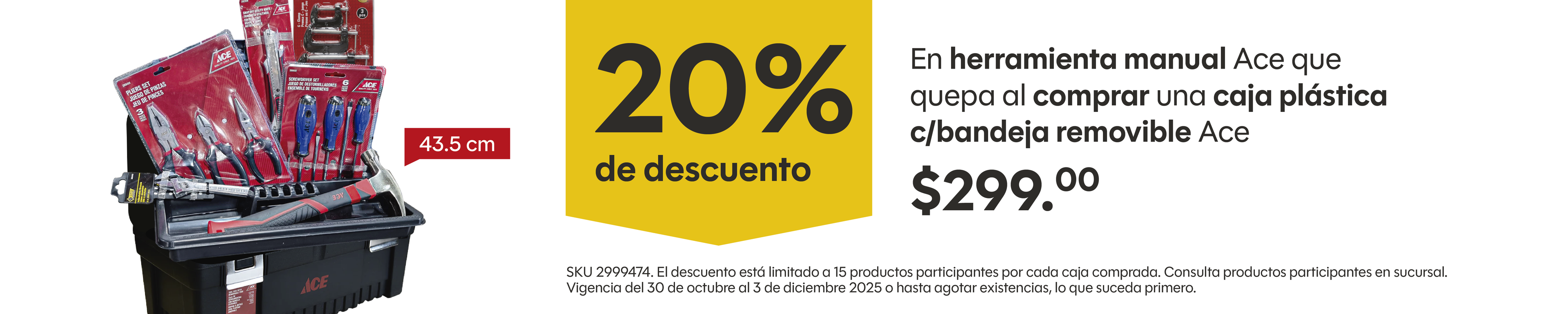 Promo_20% EN HERRAMIENTA MANUAL ACE