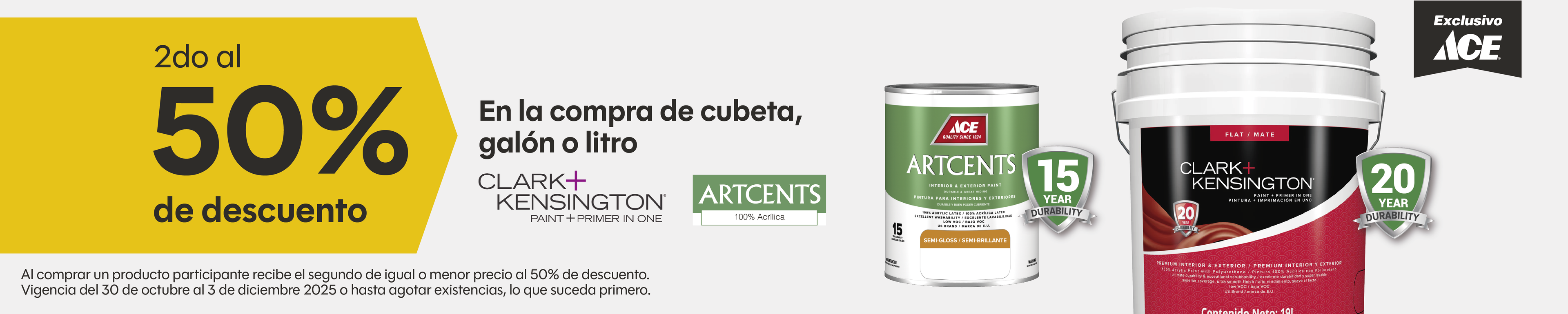 Promo_2DO AL 50% ARTCENTS Y CLARK AND KENSINGTON