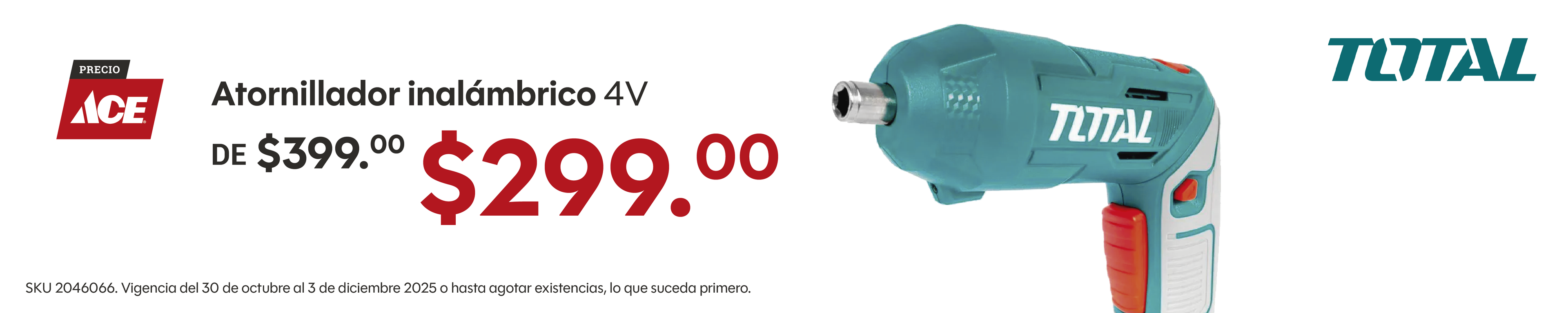 Promo_ATORNILLADOR INALAMBRICO TOTAL