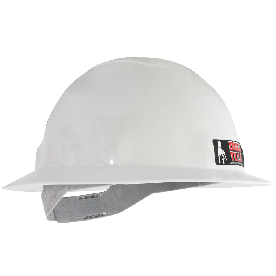 CASCO DE SEGURIDAD TIPO ALA ANCHA COLOR BLANCO