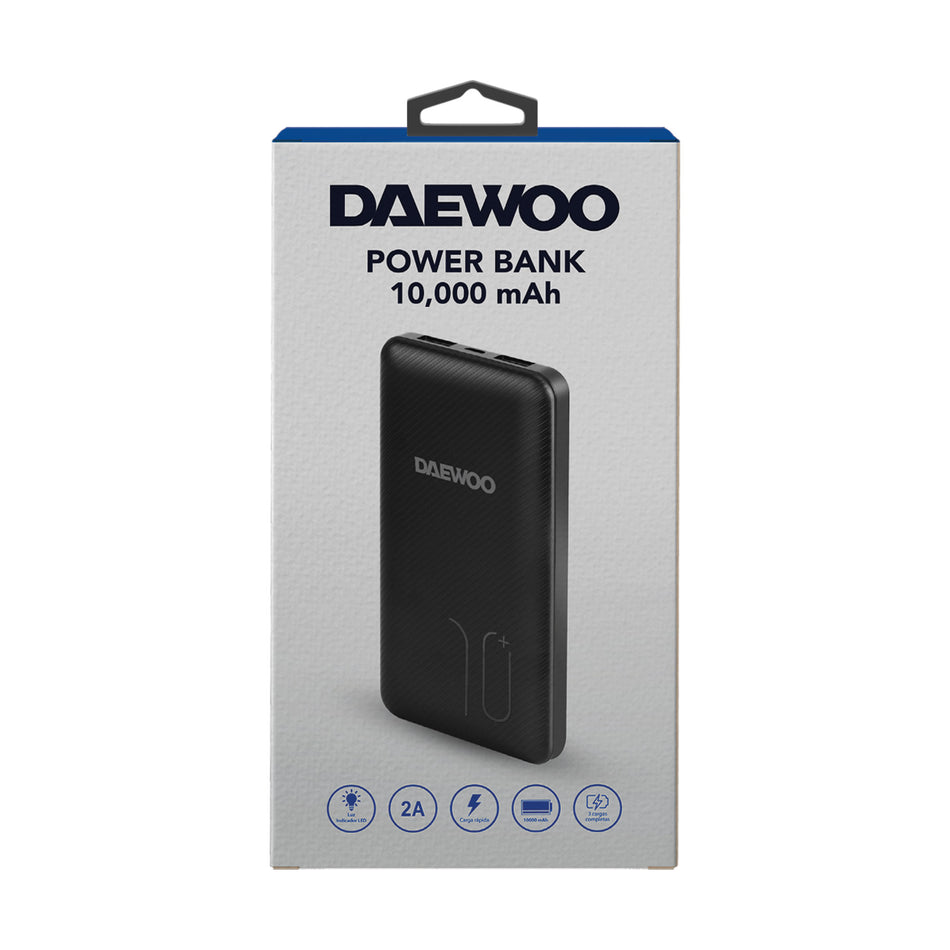 DAEWOO POWER BANK 10.000MAH DOBLE SALIDA USB