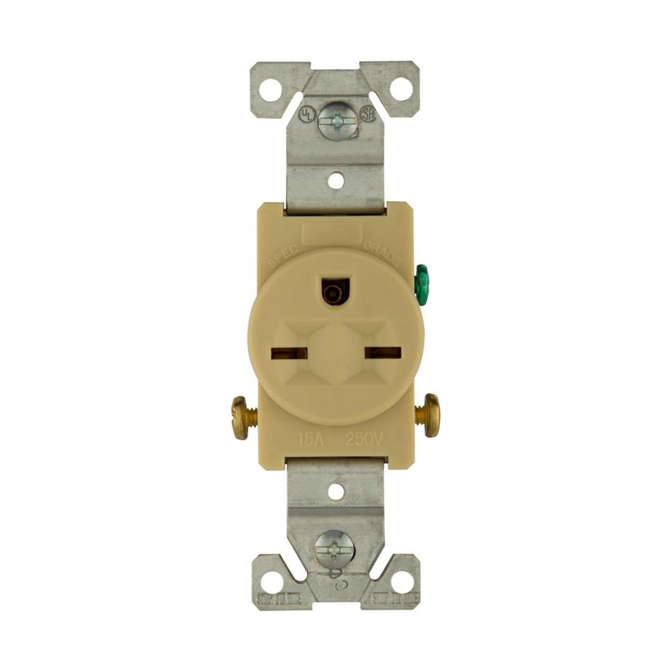 EATON RECEPTACULO SENCILLO 2P3H 15A 250 NEMA 6-15R 1 PC MARFIL