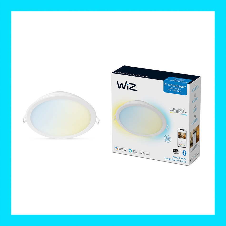 WiZ EMPOTRADO LUZ CALIDA A FRIA 15CM 17 WATTS