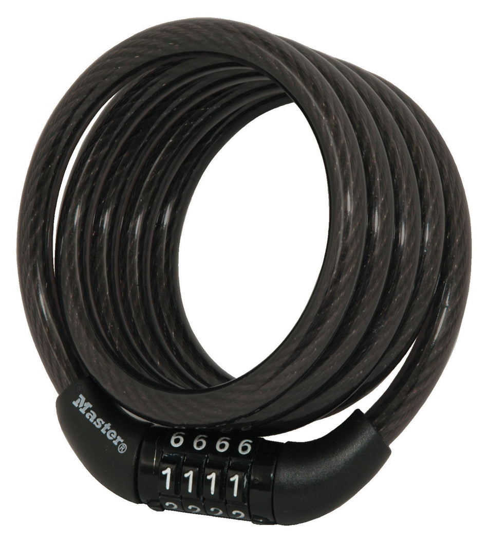 MASTER LOCK CABLE TRENZADO CON CERRADURA DE COMBINACION 12M X 8MM