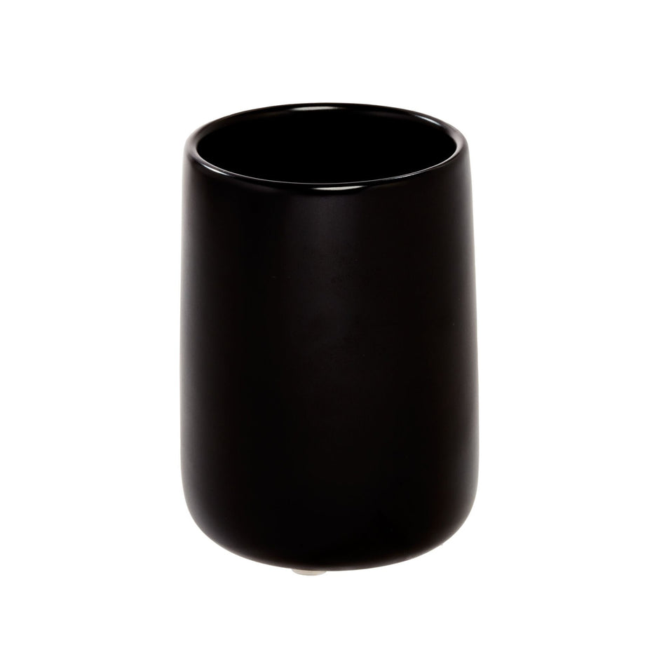 IDESIGN VASO DE CERAMICA PARA TOCADOR ECO NEGRA MATE