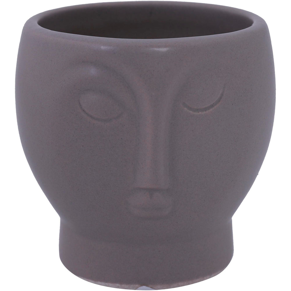 CONCEPTS LIFE POTE CARA GRIS 8X8X7.8CM
