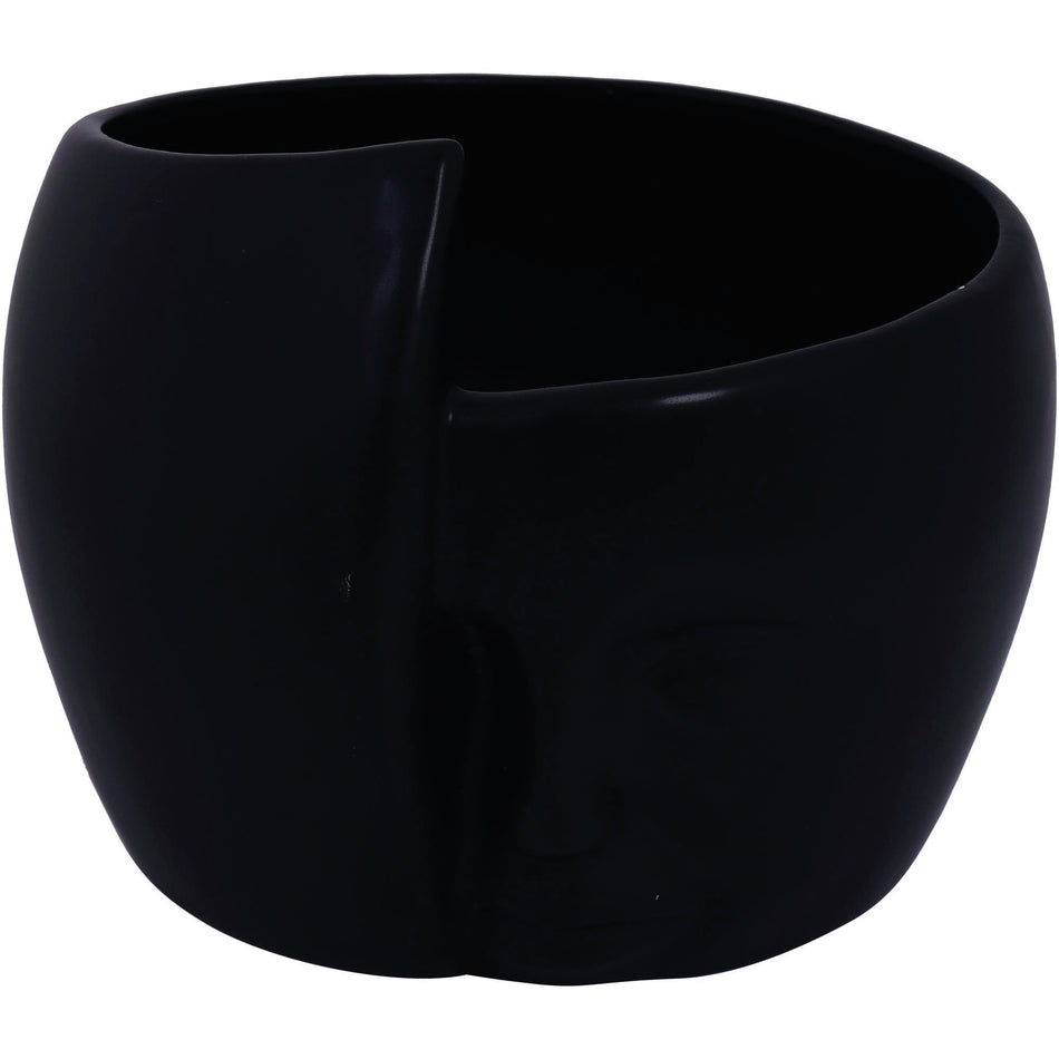 CONCEPTS LIFE POTE CARA NEGRO 14.5X14.5X11.3CM