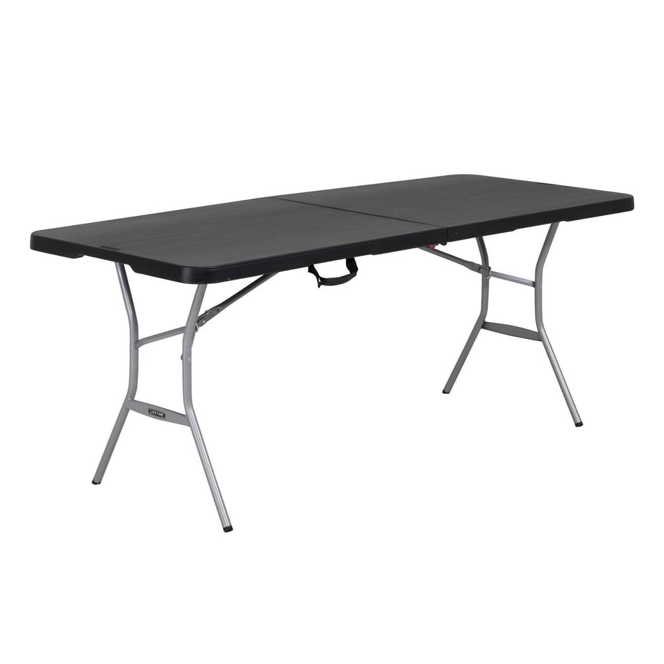 LIFETIME  MESA RECTANGULAR DE 1.83M TIPO PORTAFOLIO NEGRA