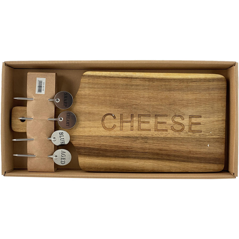 CONCEPTS LIFE TABLA PARA QUESO JUEGO DE 5PZ 33.5X16.5X3.3CM