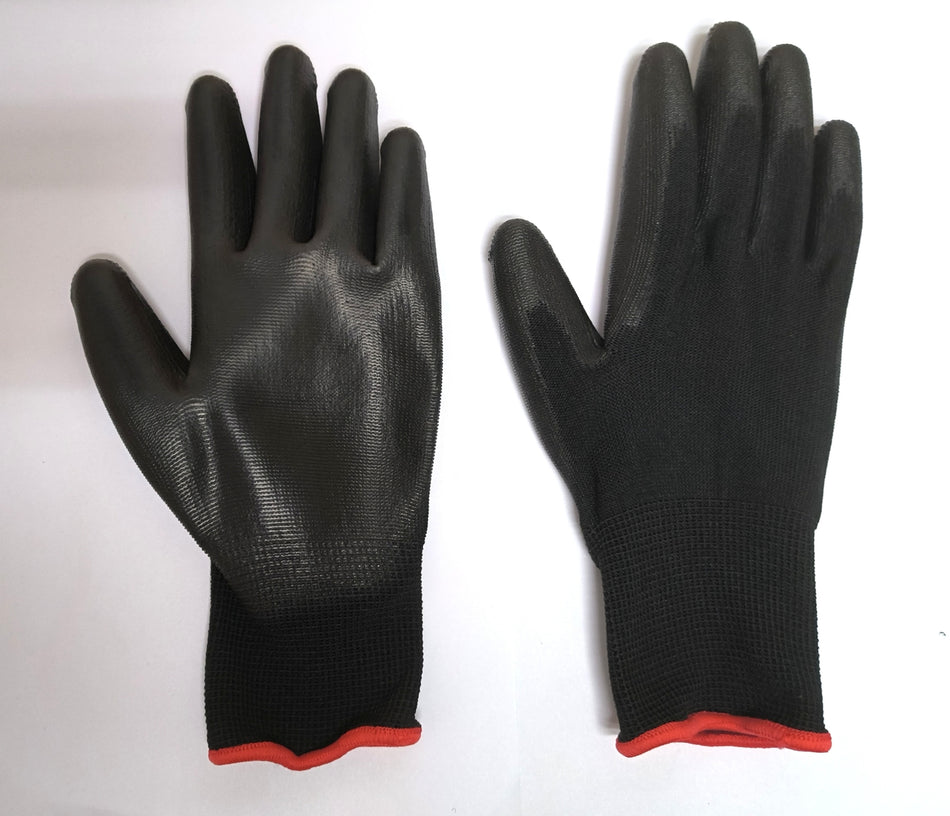 GUANTES DE TRABAJO ACE RECUBIERTOS DE POLIURETANO PARA INTERIOR/EXTERIOR NEGRO M