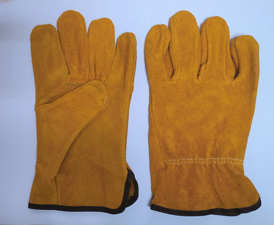 GUANTES ACE SERRAJE VACUNO CON PUNO ELESTIC TAN XL