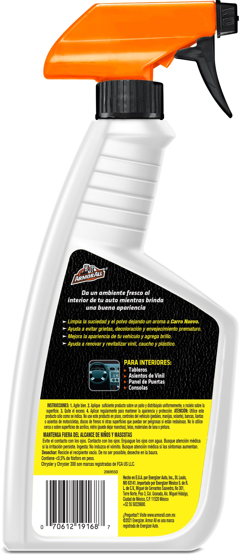 ARMOR ALL PROTECTOR AMBIENTADOR DE AIRE CARRO NUEVO 473ML