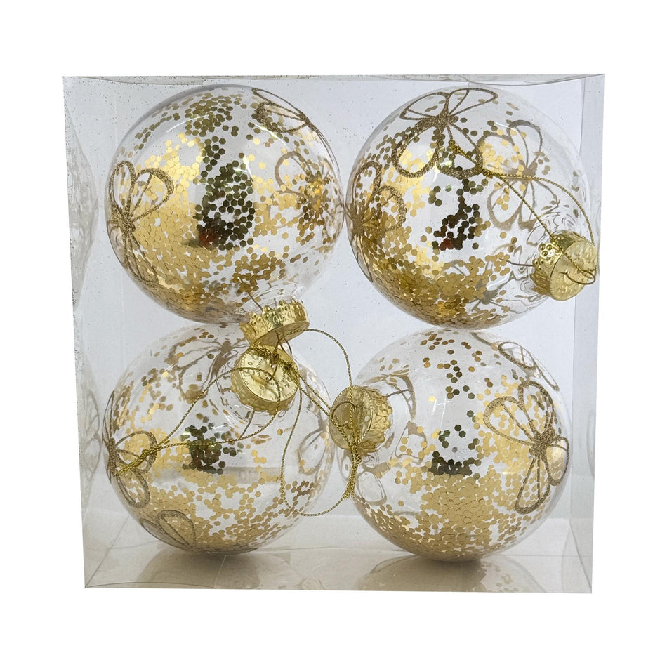 SANTINI JG BOLA 4PZ 10X20X20CM DORADO