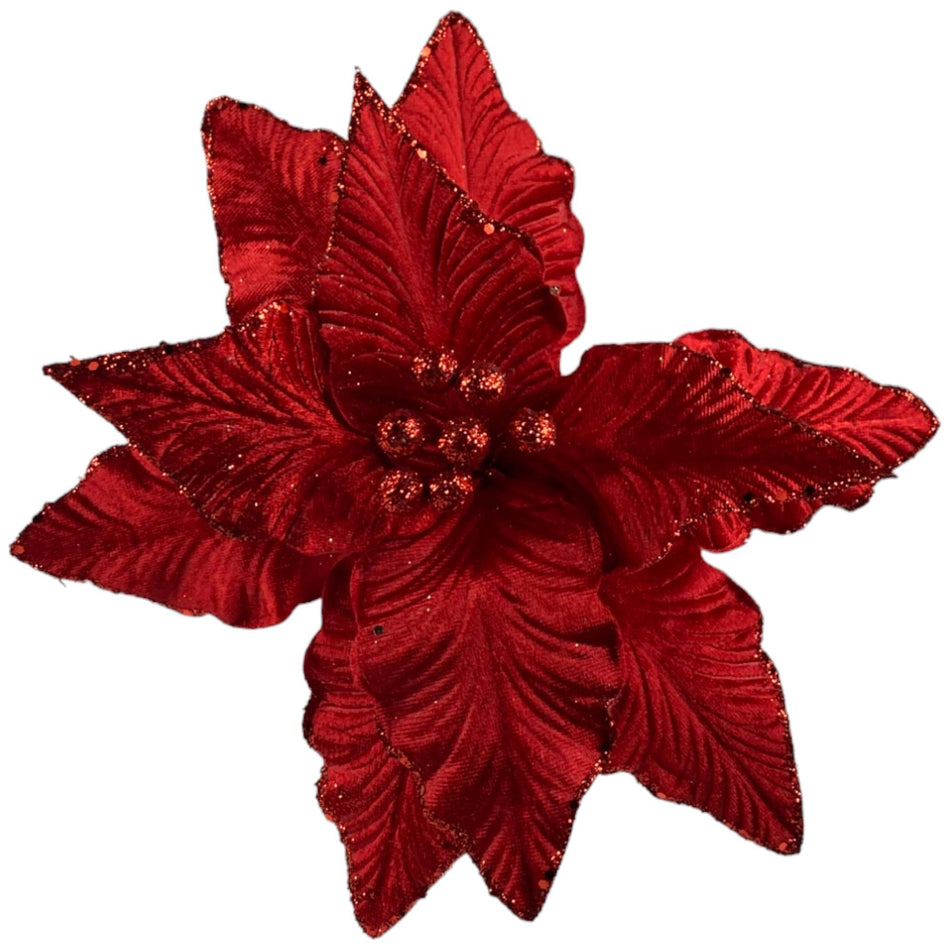 SANTINI PONSETIA DECOR 30X30X25CM ROJO