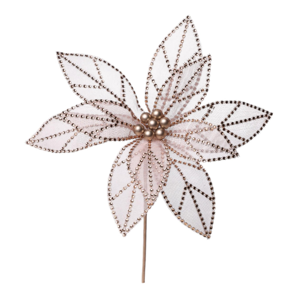 SANTINI FLOR NAV DECOR 40X33X33CM CHAMPAGNE