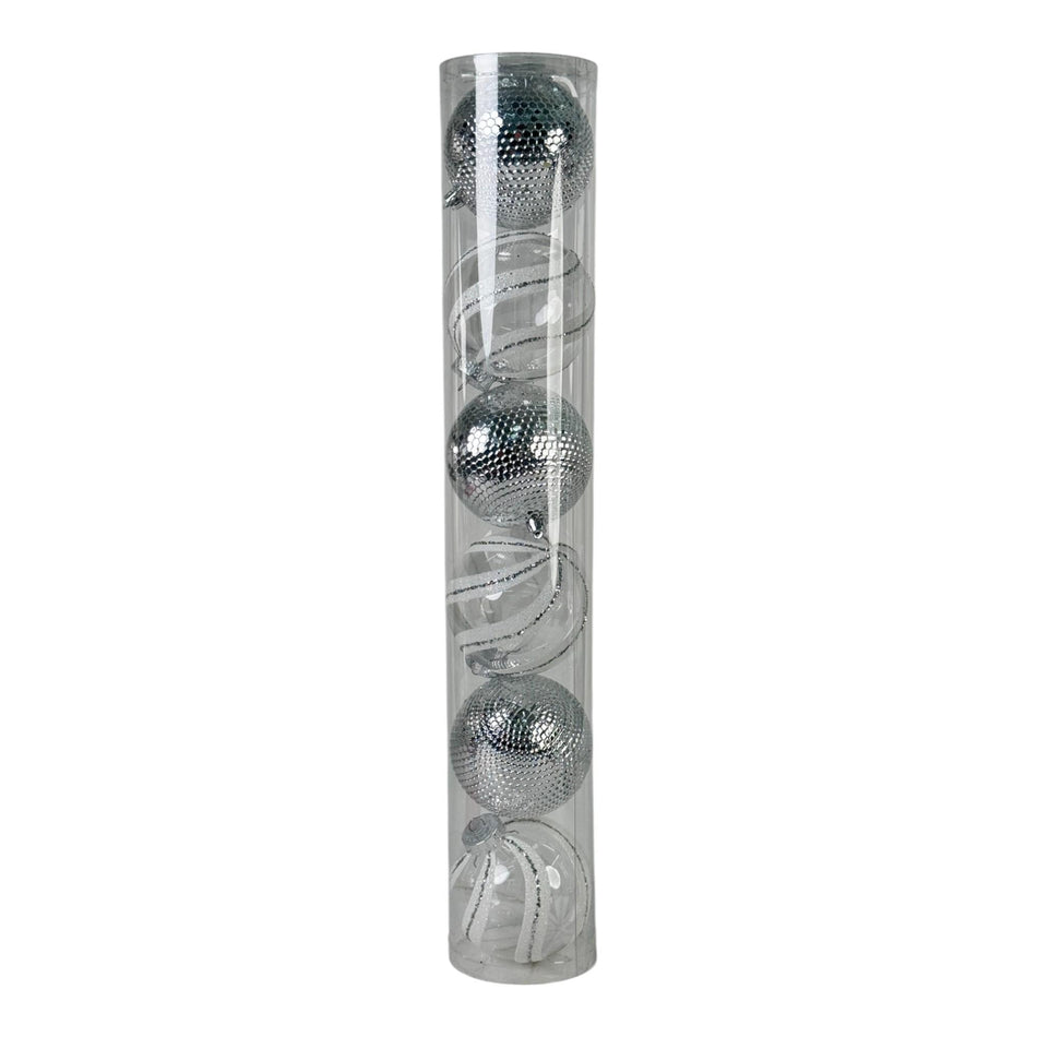 SANTINI JG BOLAS DECOR 100MM 6PZ 10.2X10.2X58.5CM SILVER