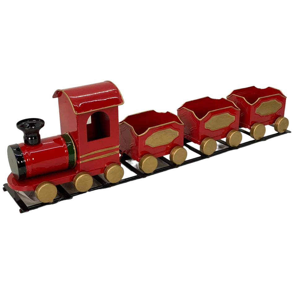 SANTINI TREN DECOR 55X10.8X16.2CM RED