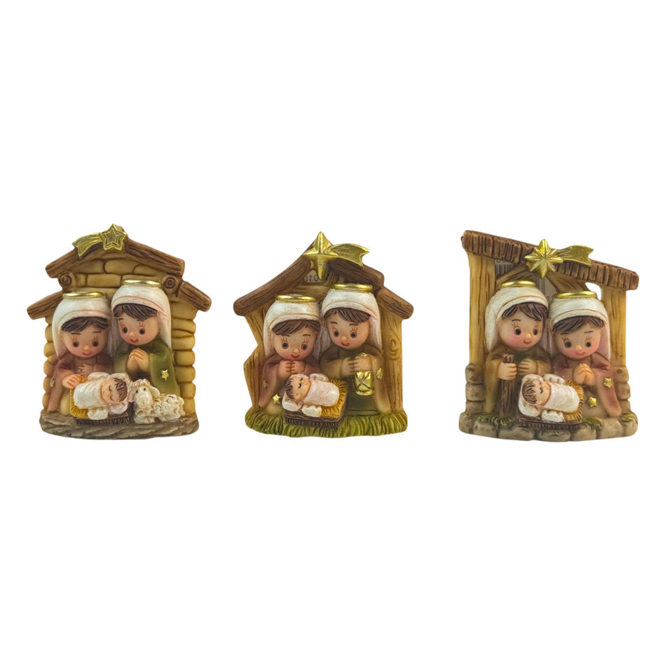 SANTINI IMAN SAGRADA FAMILIA 3 SURT 4.5X1.5X5.5CM MULTICOLOR
