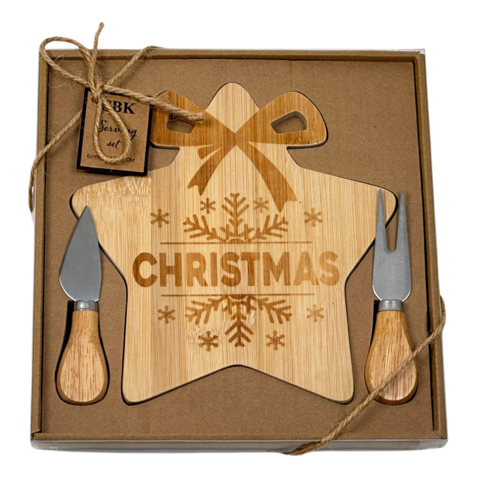 SANTINI JG TABLA PARA QUESO 3PZ 25X23X2CM NATURAL
