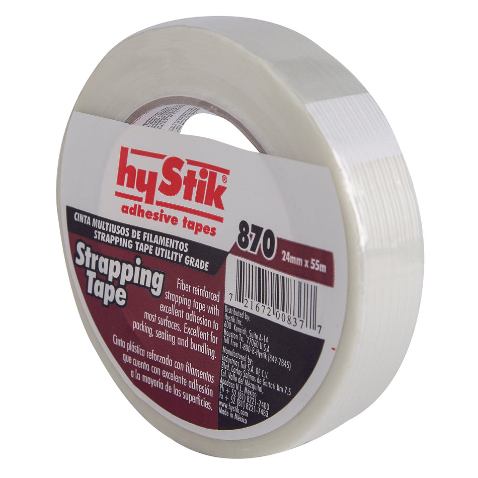 HYSTIK CLEAR FILAMENT TAPE 870