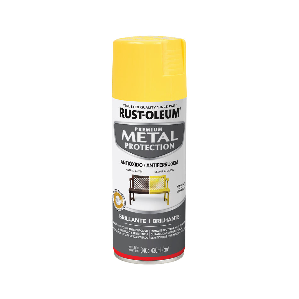 RUST OLEUM ESMALTE ANTICORROSIVO EN AEROSOL ACABADO AMARILLO BRILLANTE