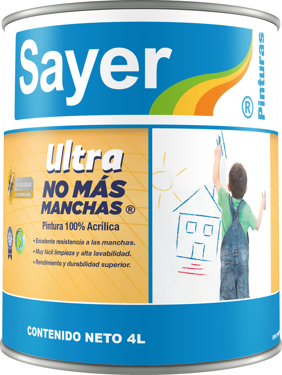 SAYER ULTRA NO MAS MANCHAS SEMIMATE BASE BLANCA 1G