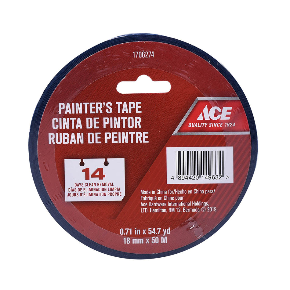 ACE CINTA DE PINTRORES AZUL 18MM X 50M