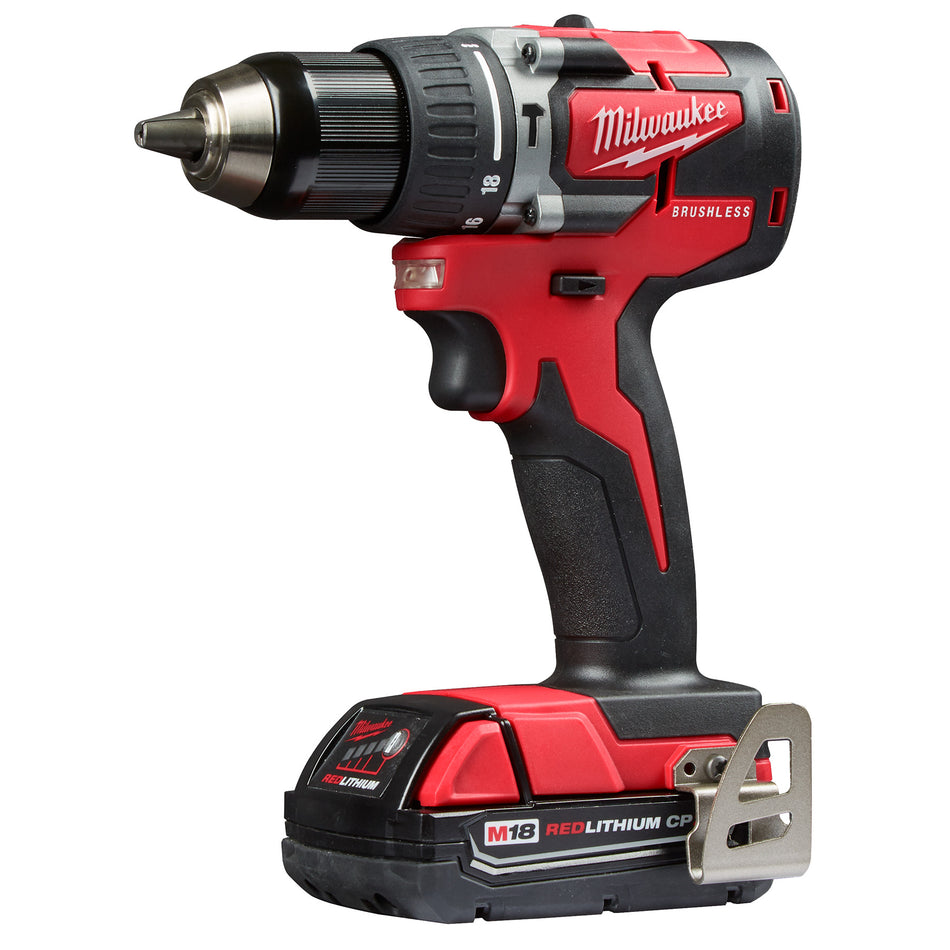 MILWAUKEE ROTOMARTILLO INALAMBRICO M18 BRUSHLESS MD. 2802-22CT BROQUERO 1/2C/CARGADOR 2 BATERIAS