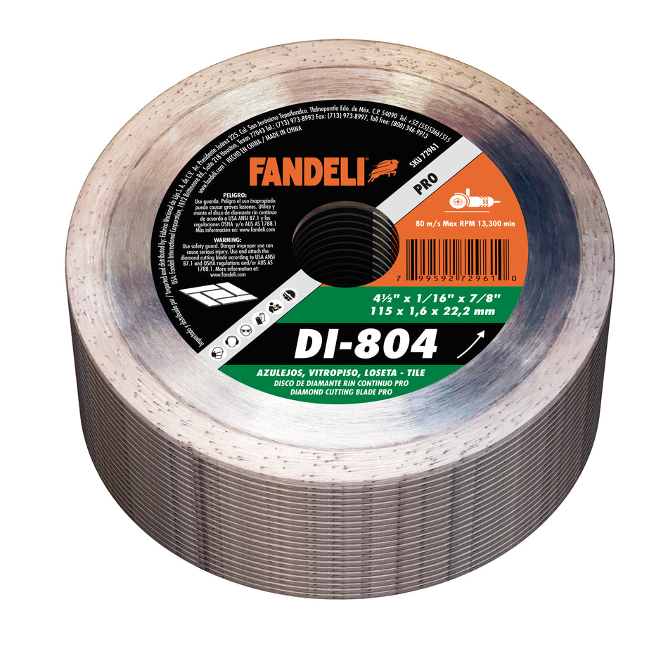 ASF DISCO CORTE DIAMANTE CONT 4-1/2PULG