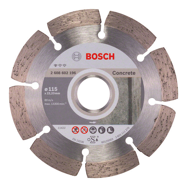 BOSCH DISCO DIAMANTE PROFESSIONAL CONCRETO SEGMENTADO 4 1/2PULG