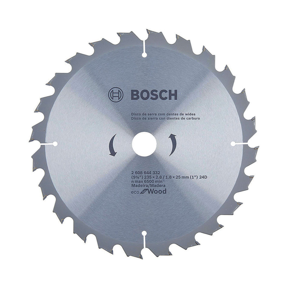 BOSCH SIERRA CIRCULAR PORTATIL ECO FOR WOOD 9 1/4PULG 24 DIENTES