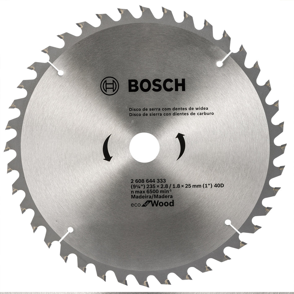 BOSCH SIERRA CIRCULAR PORTATIL ECO FOR WOOD 9 1/4PULG 40 DIENTES