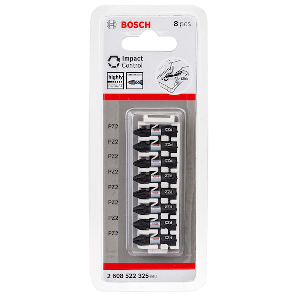 BOSCH PUNTA IMPACT CONTROL PZ 25MM 8PIEZAS