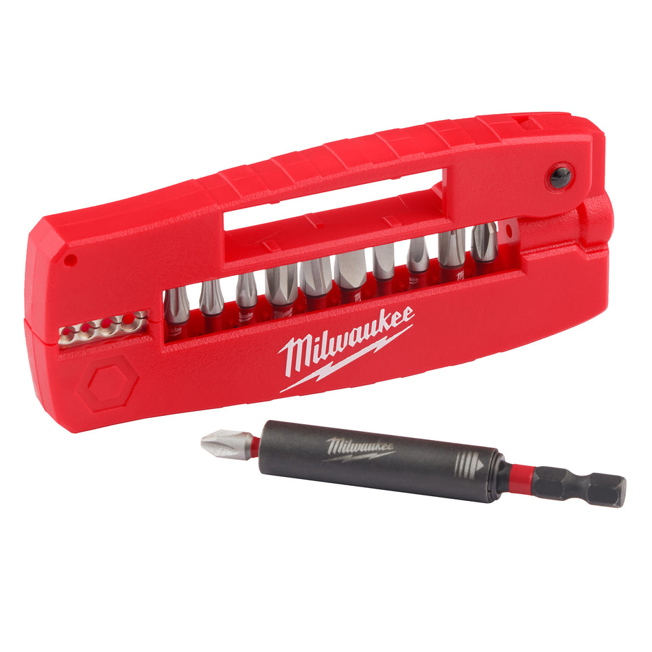 MILWAUKEE JUEGO DE 12 PIEZAS PUNTAS PHILLIPS  PLANAS  TORX  VARIOS