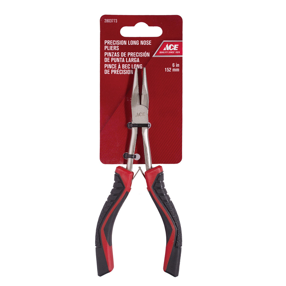 ACE PINZAS PUNTA LARGA MANGO TPR 6IN (15CM)