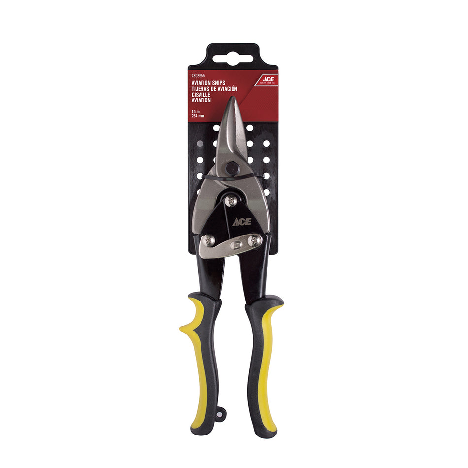 ACE TIJERAS DE AVIACION CORTE RECTO MANGO PVC 25CM (10IN)