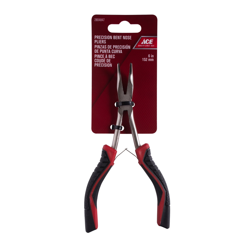 ACE PINZAS NARIZ DOBLADA MANGO TPR 6IN (15CM)
