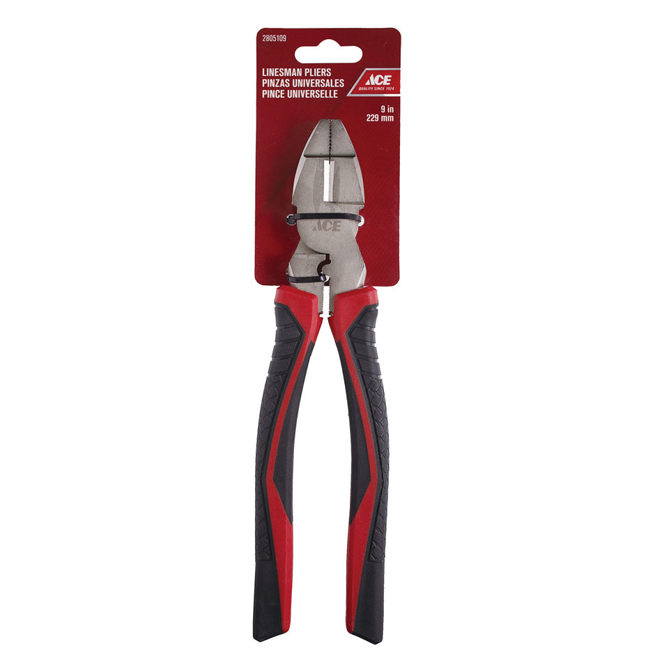 ACE PINZAS LINESMAN MANGO TPR 23CM (9IN)