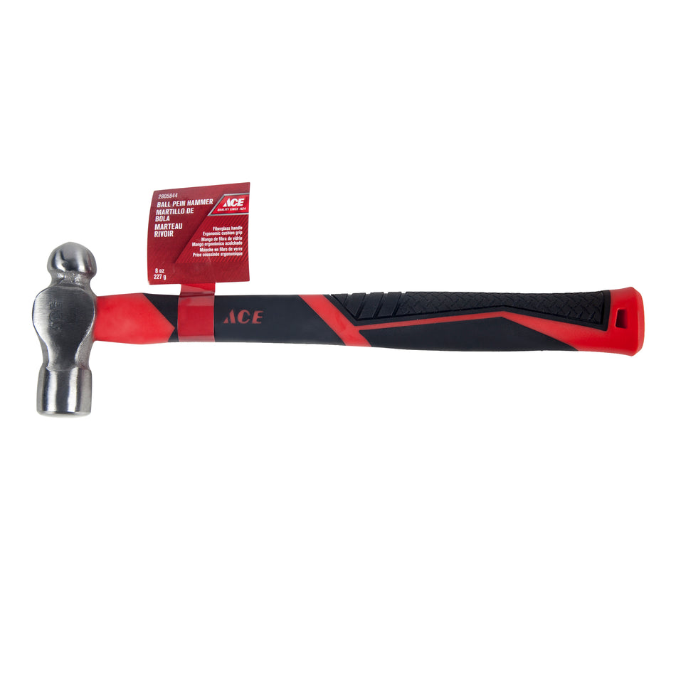 ACE MARTILLO BOLA CON MANGO DE FIBRA DE VIDRIO 8OZ