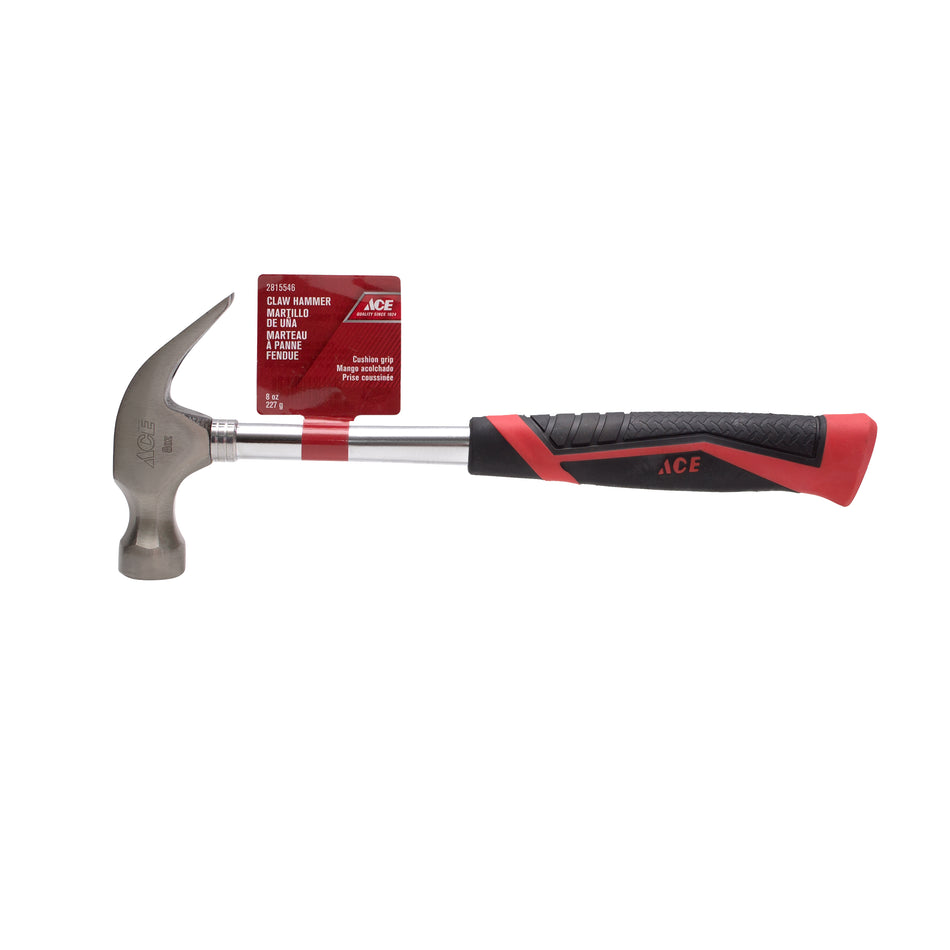 ACE MARTILLO CABEZA RECTA CON MANGO METALICO 8OZ