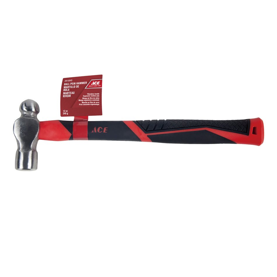 ACE MARTILLO BOLA CON MANGO DE FIBRA DE VIDRIO 12OZ