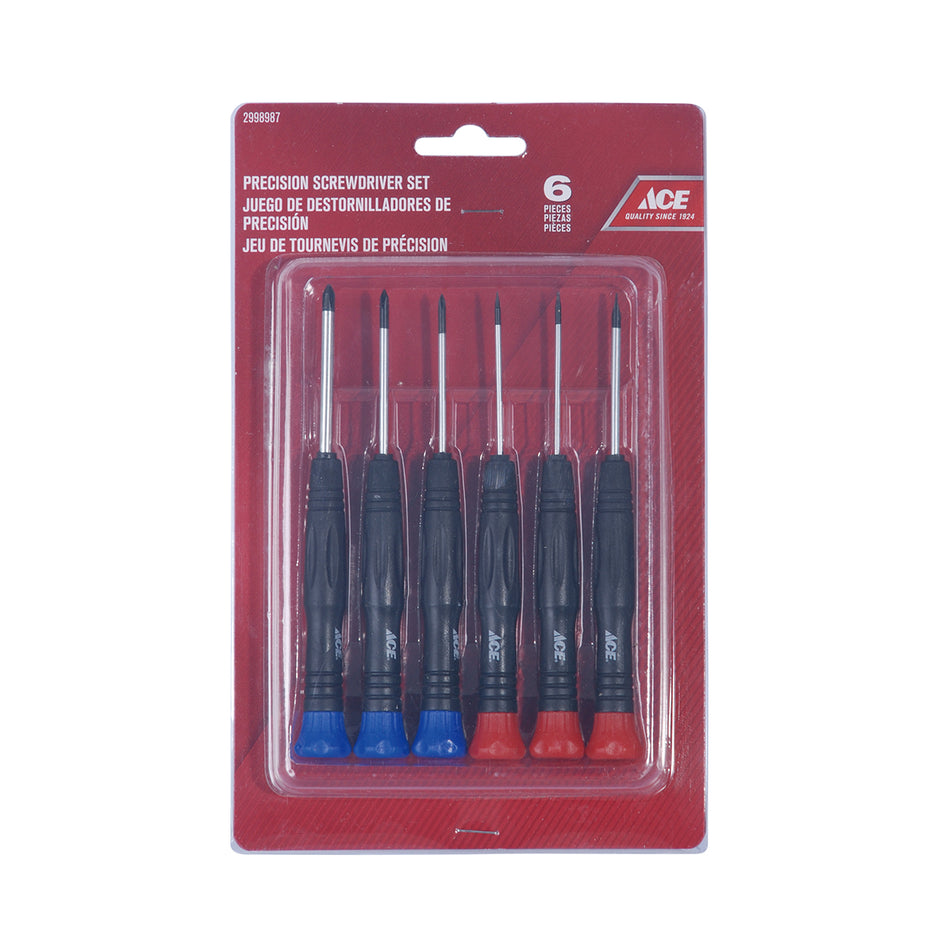 ACE SET DE DESARMADORES POLIPROPILENO 6PZ