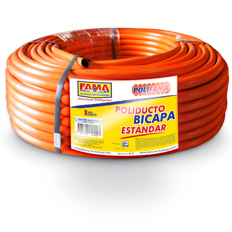 FAMA POLIDUCTO ELECTRICO BICAPA STANDAR 1/2PULG X 100 MTS (70 KG)