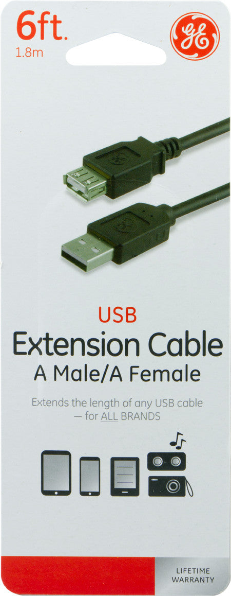 GE CABLE EXTENSION USB  USB 6 FT