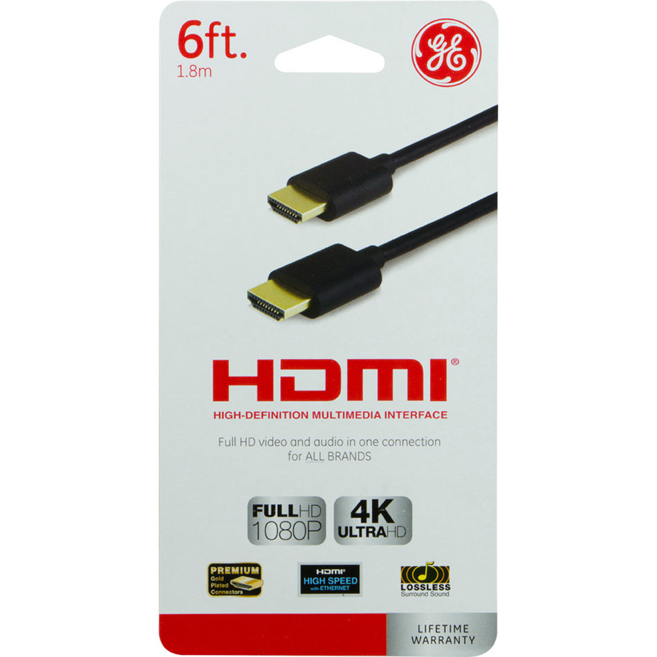 GE CABLE HDMI PRO 6FT BLANCO CNEGRO