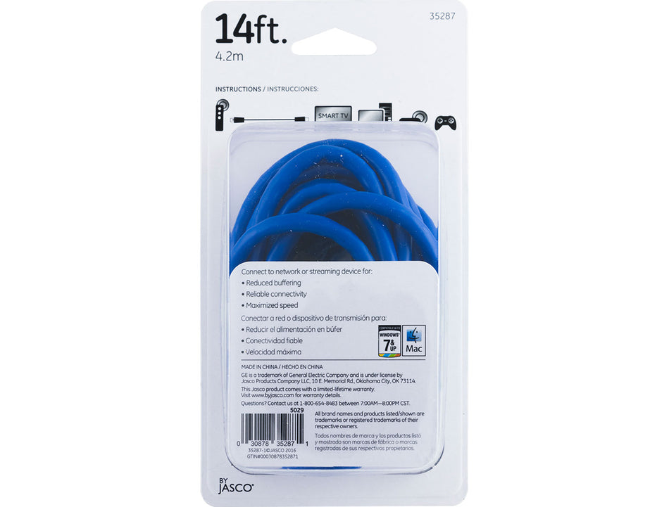 GE CABLE RED CAT6 AZUL 14FT