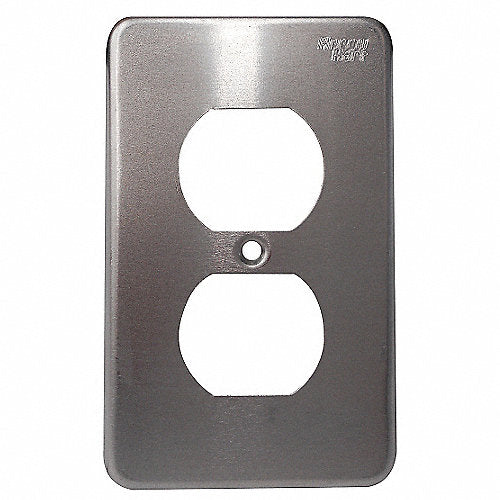 EATON PLACA PARA RECEPTACULO DUPLEX ALUMINIO ANODIZADO PLATA 1 PC