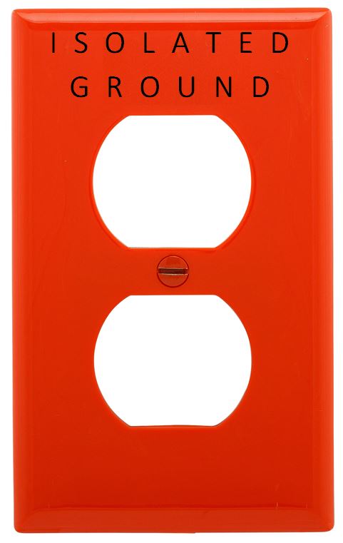 EATON PLACA PARA RECEPTACULO DUPLEX LEXAN TIERRA AISLADA 1 PC NARANJA