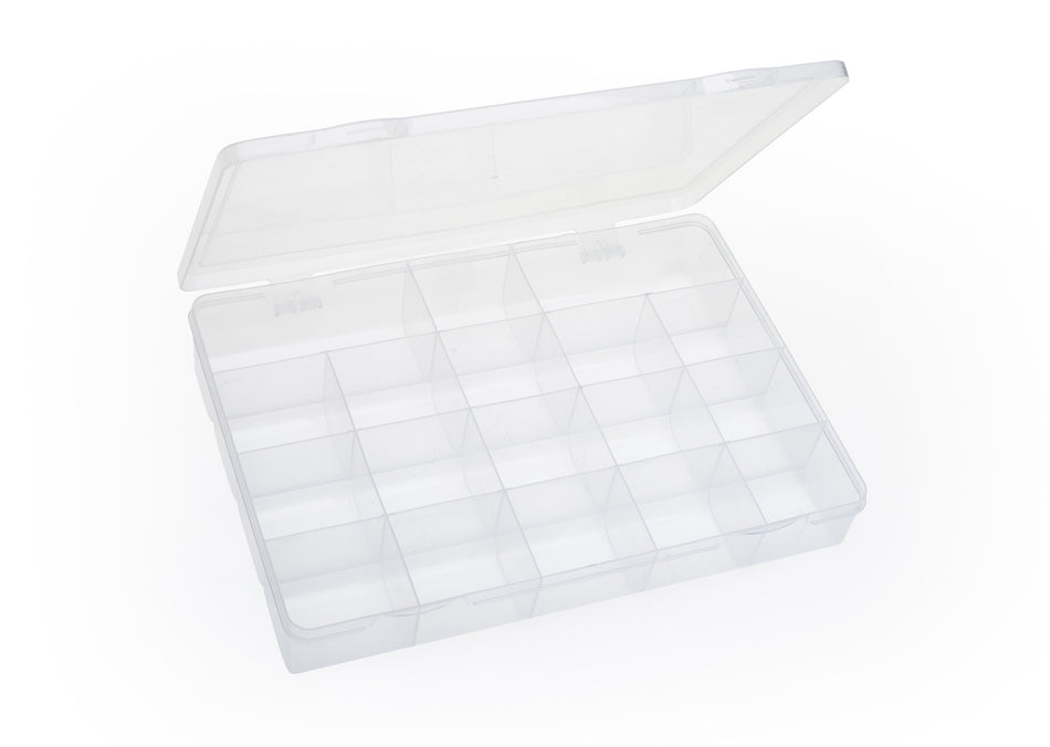 PRODEPLAST CAJA PLASTICA TRANSPARENTE CON 18 DIVISIONES