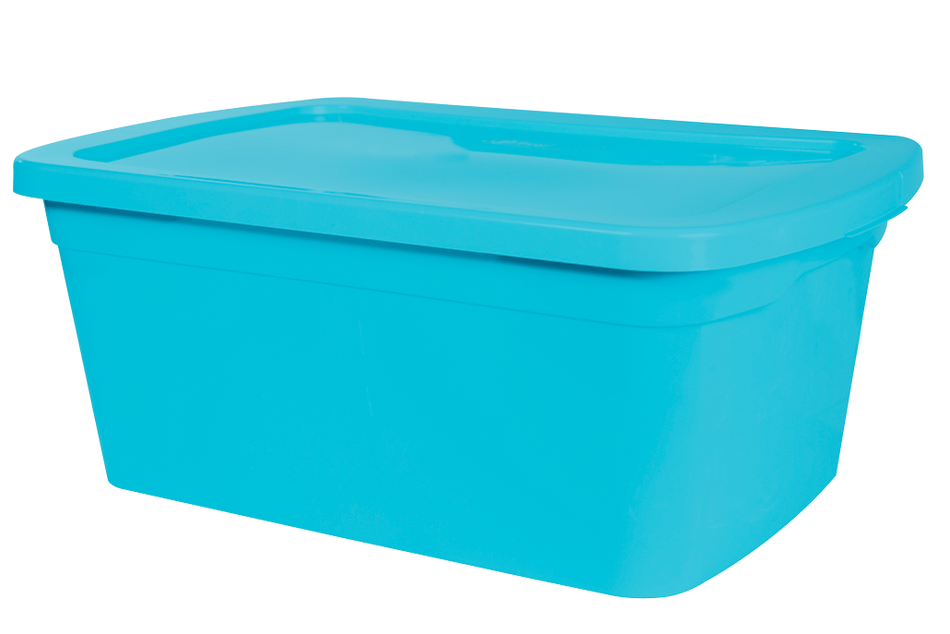 PRODEPLAST CAJA ORGANZADORA DE PLASTICO COLOR AZUL 23 LTS